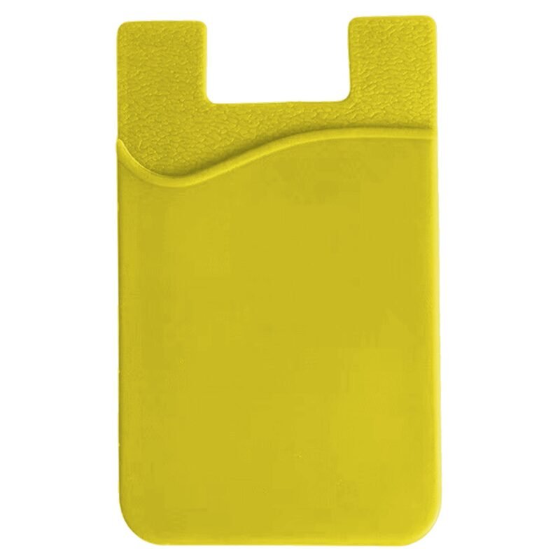 Custom Sillicone Phone Wallet Sleeve with Adhesive Back - 7