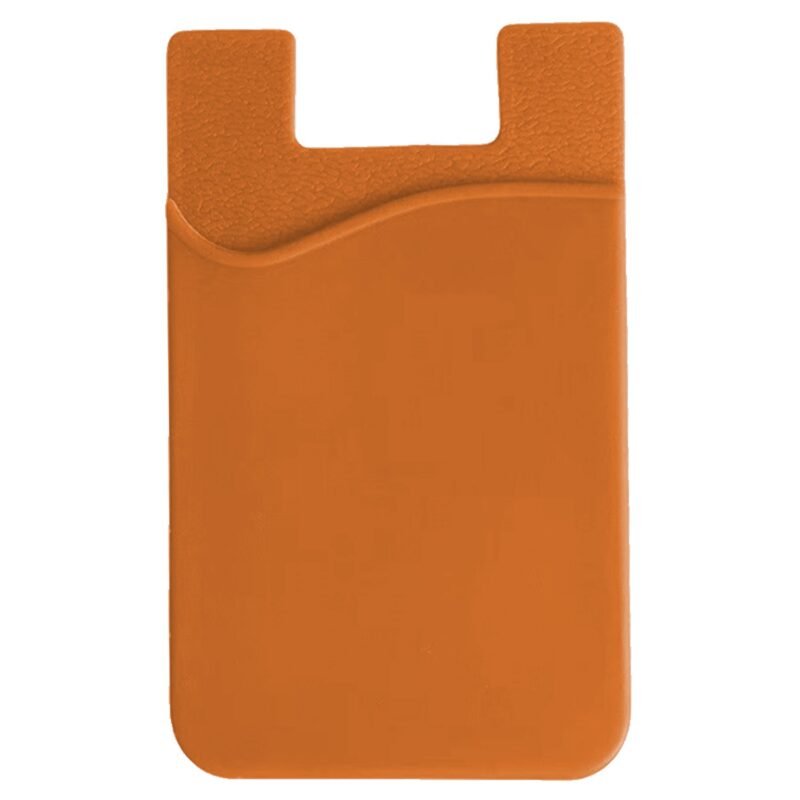 Custom Sillicone Phone Wallet Sleeve with Adhesive Back - 9