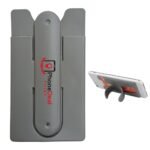 Custom Silicone Phone Wallet with Adhesive Back and Foldable