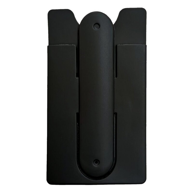 Custom Silicone Phone Wallet with Adhesive Back and Foldable - 2