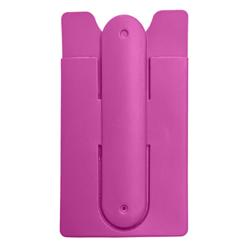 Custom Silicone Phone Wallet with Adhesive Back and Foldable - 7