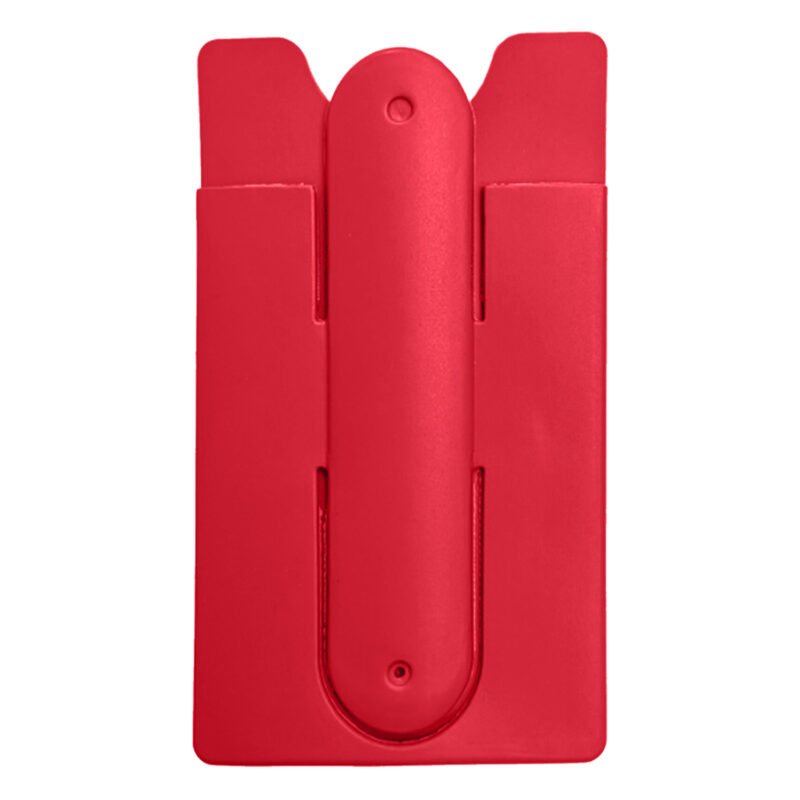 Custom Silicone Phone Wallet with Adhesive Back and Foldable - 9