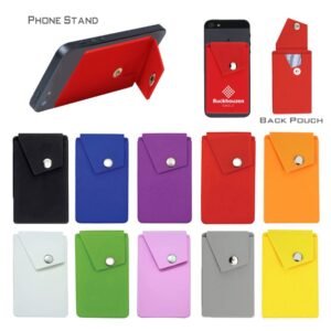Custom Silicone Snap Phone Wallet with Secure Closure