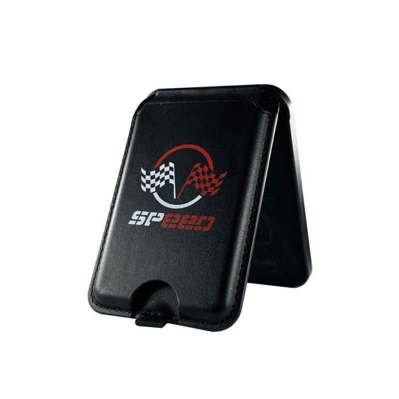 Custom Magnetic Leatherette Phone Wallet