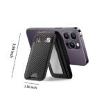 Custom Magnetic Vegan Leather Phone Wallet with Adjustable Stand - 1