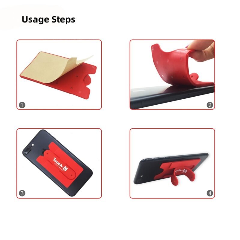 Custom Silicone Phone Wallet With Stand - 3