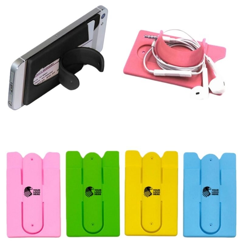 Custom Silicone Phone Wallet With Stand