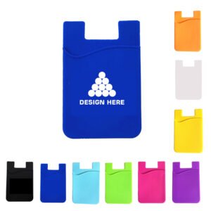 Custom Silicone Stick On Cell Phone Wallet