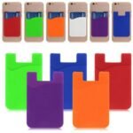 Custom 3 3/8" x 2 1/4" Silicone Phone Wallet - 2