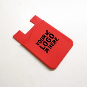 Custom 3 3/8" x 2 1/4" Silicone Phone Wallet