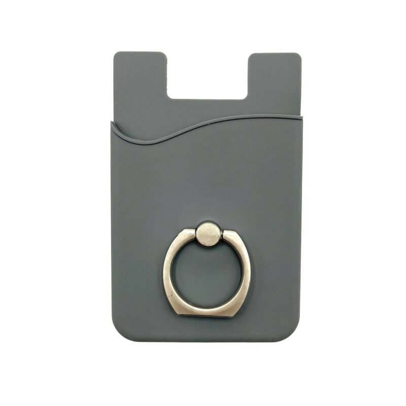 Custom Adhesive Cell Phone Wallet With Ring Stand - 4