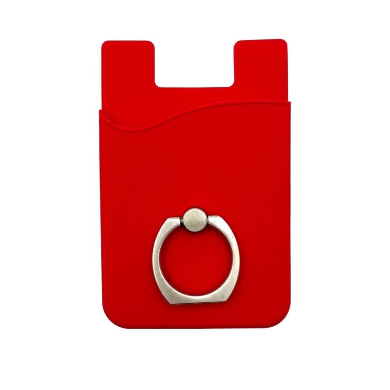 Custom Adhesive Cell Phone Wallet With Ring Stand - 8