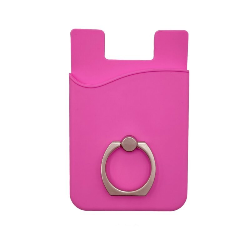 Custom Adhesive Cell Phone Wallet With Ring Stand - 9