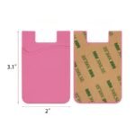 Custom Custom Silicone Full Color Imprint Smart Phone Wallet W/ Adhesive Back - 3