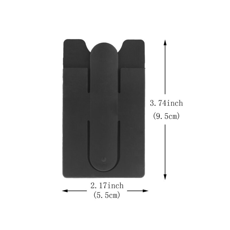 Custom Custom Silicone Phone Wallet with 3M Adhesive and Stand - 2