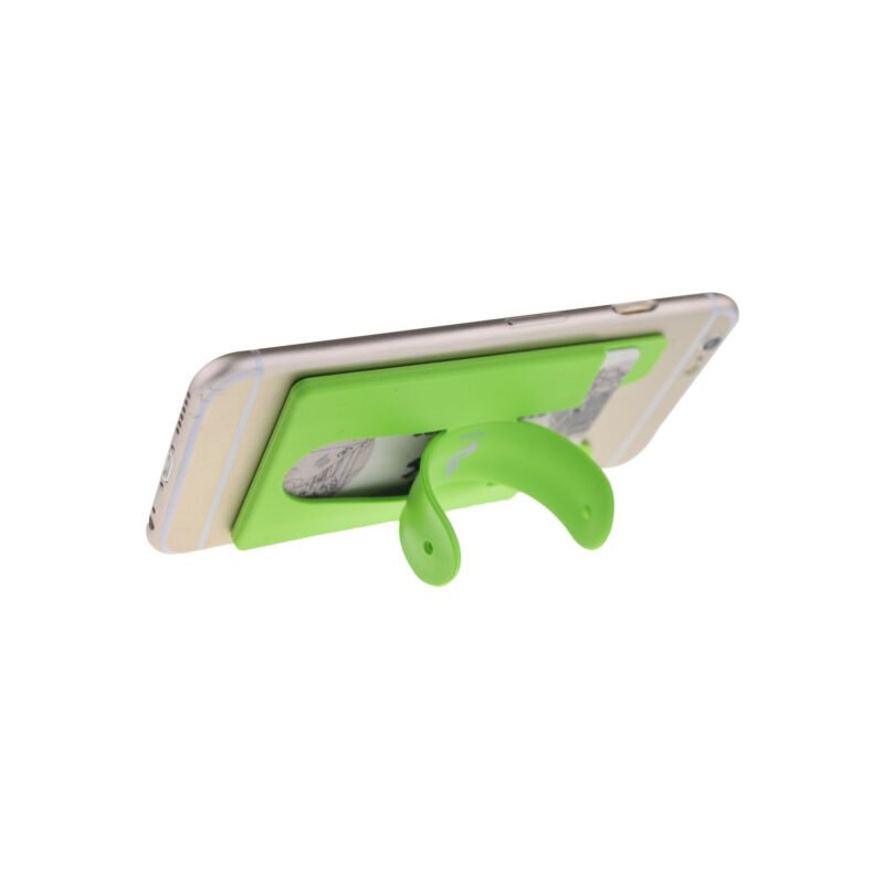 Custom Custom Silicone Phone Wallet with 3M Adhesive and Stand - 3