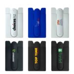 Custom Custom Silicone Phone Wallet with 3M Adhesive and Stand - 4