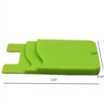 Custom Double Layer Silicone Cell Phone Wallet Card Holder - 1