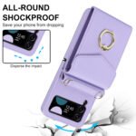 Custom Leather Phone Wallet Pouch with Card Holder and Ring - 4