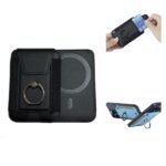 Custom Magnetic PU Leather Phone Wallet with Ring Holder - 1