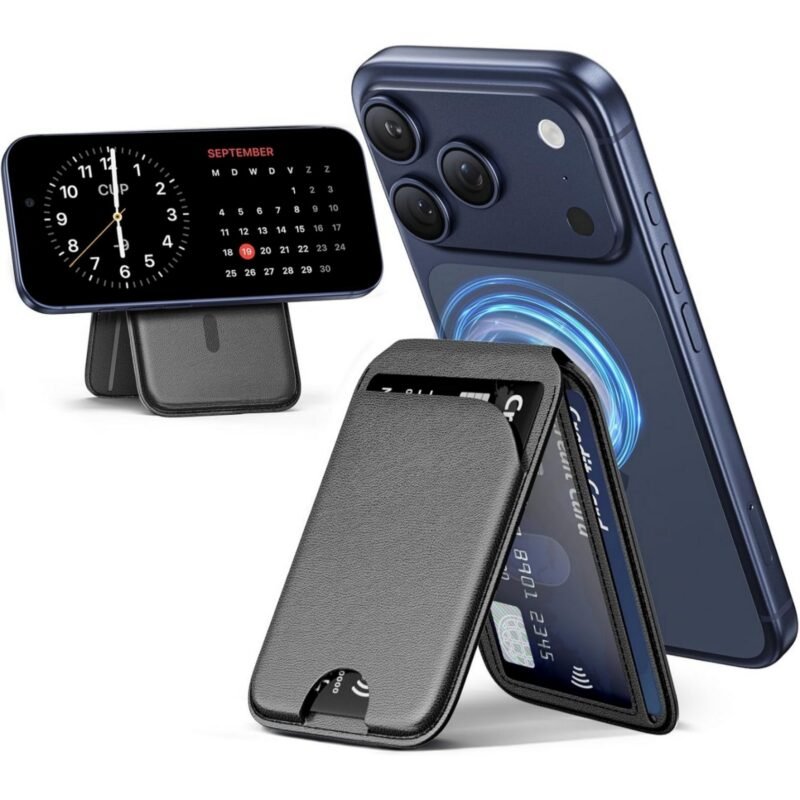 Custom Magnetic Phone Wallet Stand Adjustable Card Holder - 1