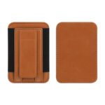 Custom Magnetic Two Fold Phone Slide Card Holder Cell Phone Wallet Stand - 2