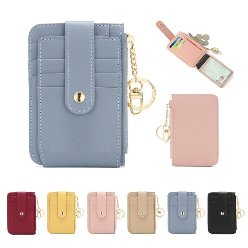 Custom Multi-Card Phone Wallet with Keychain - 1