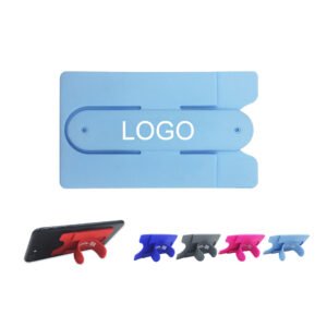 Custom Multifunctional Silicone Phone Wallet and Stand