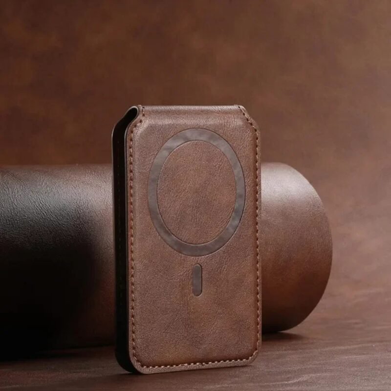 Custom PU Leather Magnetic Card Phone Wallet - 4