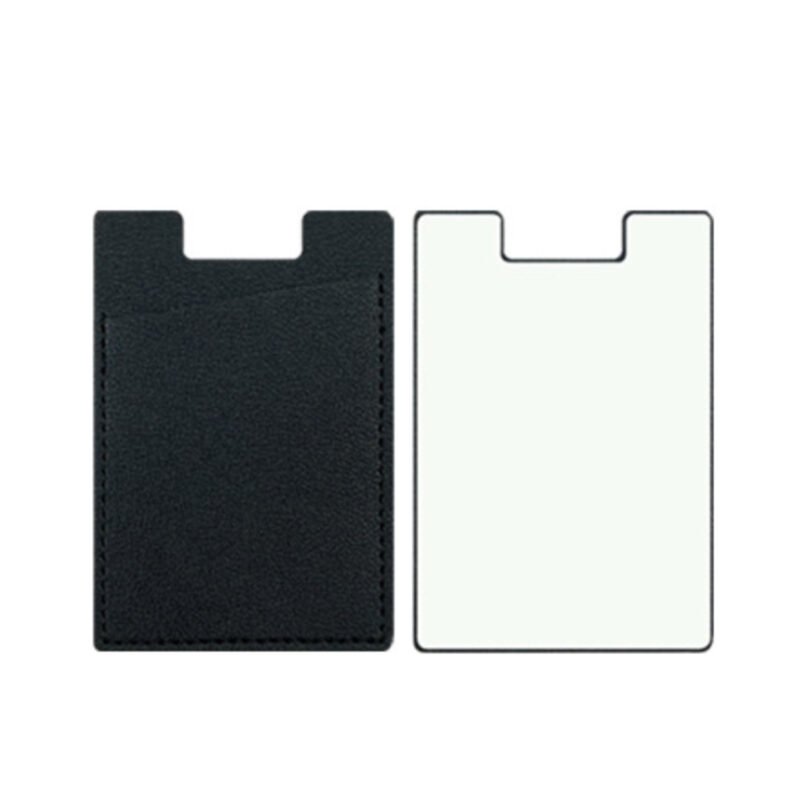 Custom PU Leather Pocket Stick-On Phone Wallet - 7