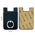 Custom Silicone Mobile Phone Wallet Card Holder with Ring Stand - 2