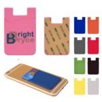 Custom Silicone Phone Wallet Card Holder For Back Of Phone