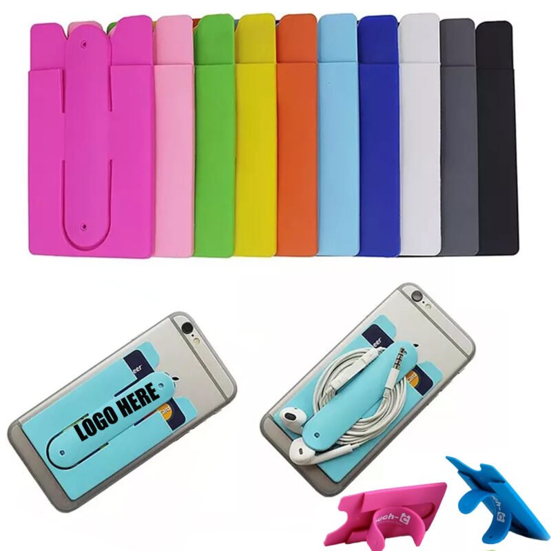 Custom Silicone Phone Wallet Card Holder