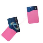 Custom Silicone Phone Wallet Sleeve Pocket Stick-on Credit Card Holder 01 - 2