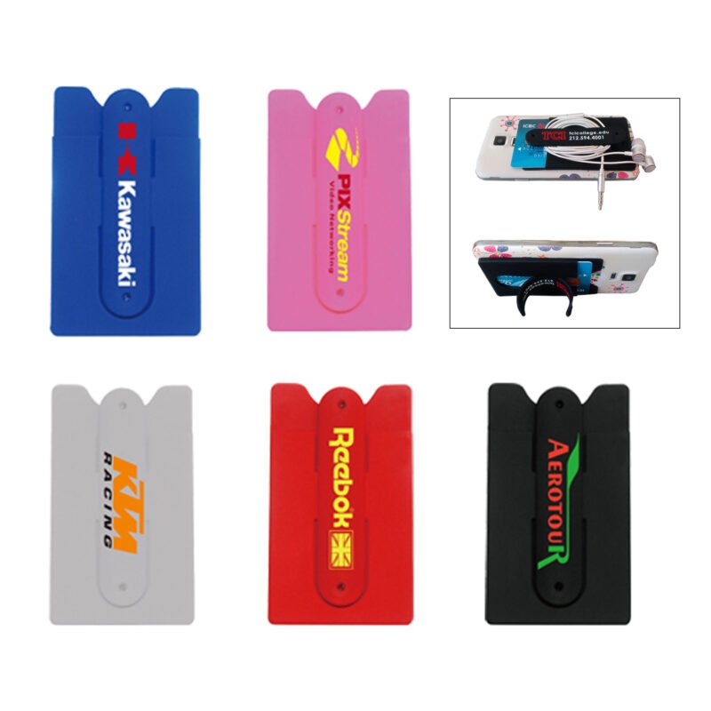 Custom Silicone Phone Wallet with Stand