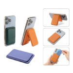 Custom 3-Card Magnetic Pu Leather Phone Wallet W/ A-Stand - 1