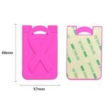 Custom Awareness Silicone Phone Wallet with Ribbon - 1
