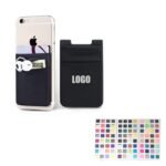 Custom Double Pocket Spandex Lycra Cell Phone Wallet/Card Holder - 1