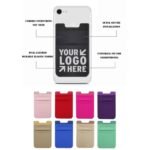 Custom Double Pocket Spandex Lycra Cell Phone Wallet/Card Holder