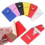 Custom Silicone Button Phone Wallet with Stand