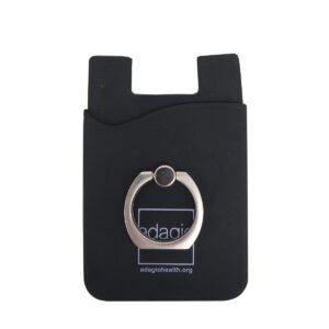 Custom Silicone Phone Wallet With Ring Stand