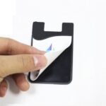 Custom Silicone Phone Wallet with Screen Cleaner - 1