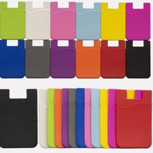 Custom Silicone Stick on Cell Phone Wallet with Pocket for Credit Card