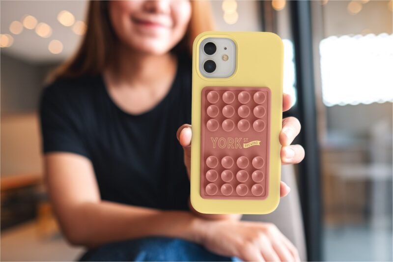 Custom Silicone Suction Phone Wallet - 1