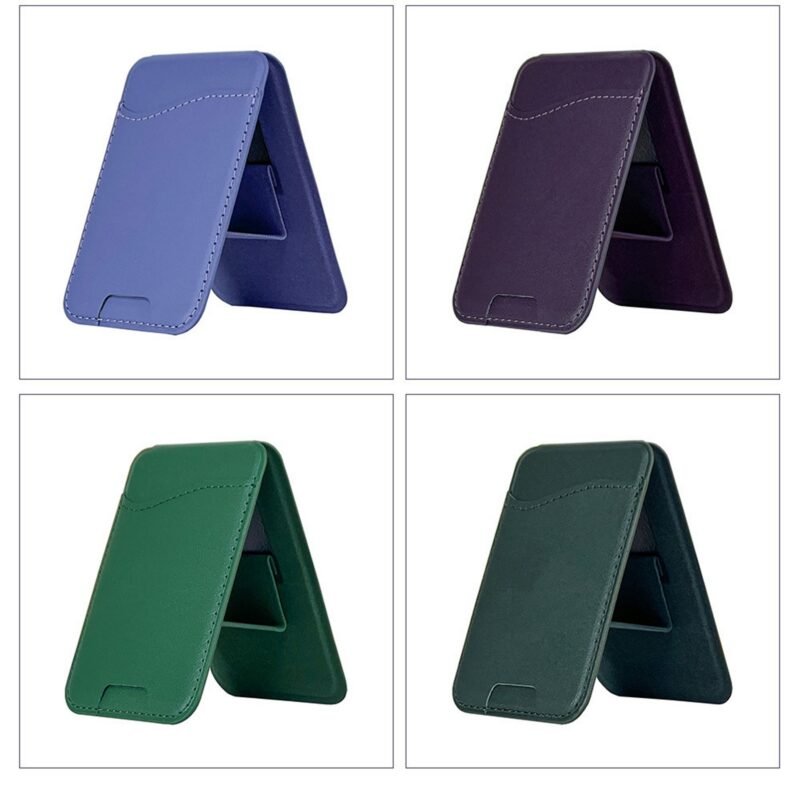 Custom Ultra-Thin Adhesive Phone Wallet Stand - 2