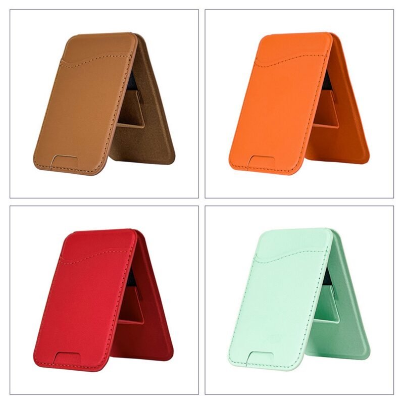 Custom Ultra-Thin Adhesive Phone Wallet Stand - 5