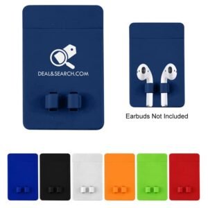 Custom Phone Wallet With Earbuds Holder