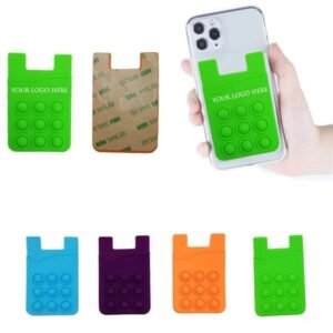 Custom Stress Reliever Silicone Phone Wallet