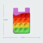 Custom Silicone Pop Bubble Phone Wallet Holder - 2