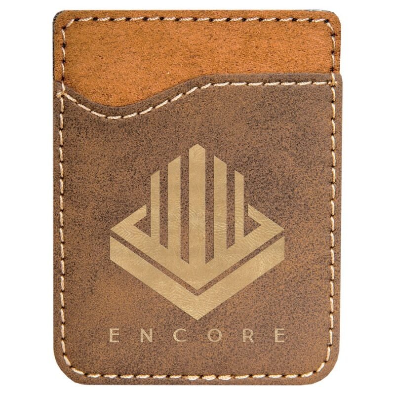 Custom Laserable Leatherette Phone Wallet